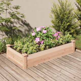 Záhradný úložný box - Zvýšená zľava s podšívkou, 120x60x25 cm, Fir Wood