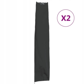 Kryt na záhradný nábytok - Záhradné dáždniky, 2 ks, 170x35/28 cm, Oxford 420D Lumarko!