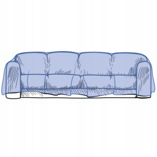 Kryt na záhradný nábytok - 4-OS SOFA Cover alebo Dresser ochranná fólia