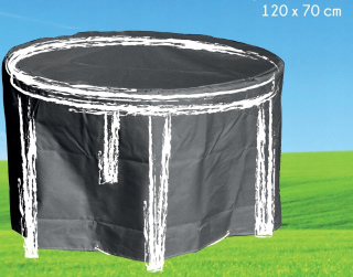 Kryt na záhradný nábytok - Kryt okrúhle záhradný stolík 120 × 70