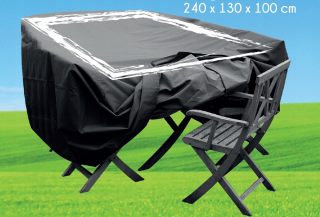Kryt na záhradný nábytok - Kryt pre obdĺžnikovú záhradnú tabuľku 240x130x100