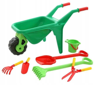Detské záhradné náradie - Polesie 41722 Sada č. 454 Wheelbarrow s príslušenstvom ogrodnik 2