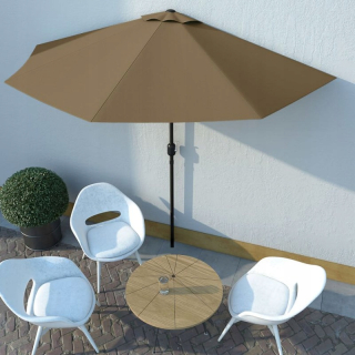 Záhradný slnečník - Veľký balkónový záhradný semifón 300x150