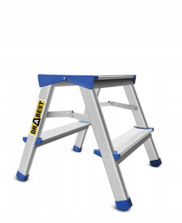 Poľský dvojitý rebrík 2x2 schody 150 kg en131