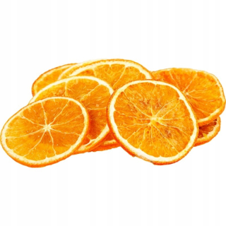 Sušené sušené sušené plátky oranžovej farby