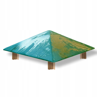 Záhradný stan, pavilon - Nepremokavá plachta Záhradný stan Pavilón Strecha zelená 297 cm x 297 cm