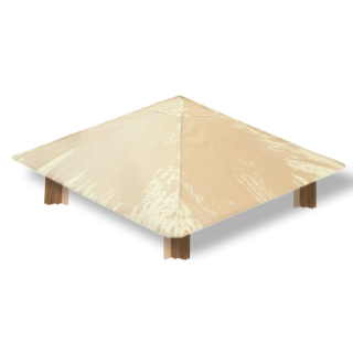 Záhradný stan, pavilon - Nepremokavé opláštenie pre záhradný pavilón béžová strecha 297 cm x 297 cm