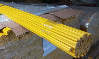 Oporná tyč pre rastliny - Tyč zo sklenených vlákien 140 cm fi 7mm žltá 10 ks