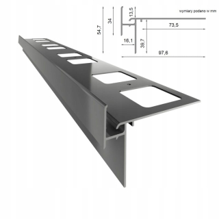 Záhradná architektúra - K35 Renoplast Hood Profil pre terasy a balkóny