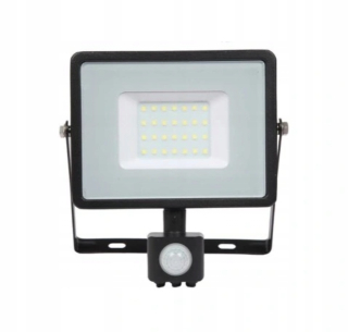 Záhradné halogény - LED projektor 30W 2400LM 6400K IP65 +PIR VT-30-S