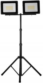Záhradné halogény - LED projektor na statíve 2x100W 2x7200lm SL-S08