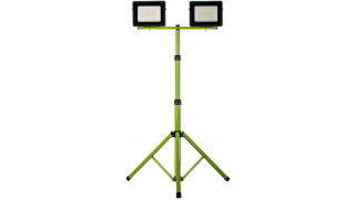 Záhradné halogény - LED projektor na statíve zelený 2x50W 2x4000lm IP65 6400K SL-S22