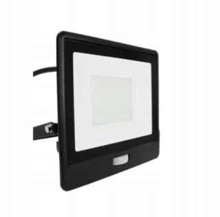 Záhradné halogény - LED projektor s PIR 50W 4000lm 6500K VT-158S-1