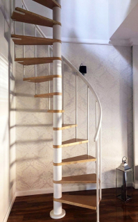 Promo! Calgary White Curly Schody 120 cm.