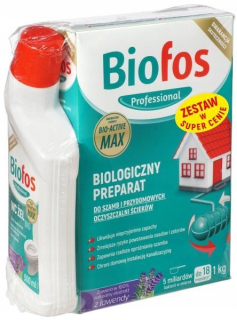 Prostriedok do žumpy, septiku - BIOFOS BACTERIA prášok na septik 1kg + ECO GÉL WC