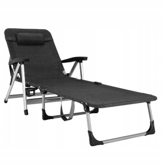 Záhradné lehátko - Prenosný záložník -out Deckchair so 7 postupným nastavením