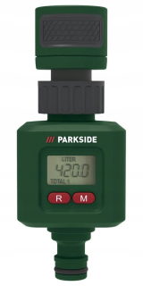 Príslušenstvo pre záhradné náradie - Prietokomer parkside vodomer (IPX4) 12 bar