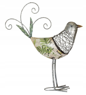Dekorácia do záhrady - DECOUPAGE BIRD FLEUR FIRURINE DEOCORE DEOCORÁCIE