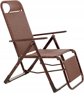 Záhradná stolička - Rattan záhradné stoličky skladacie slnečné lôžko