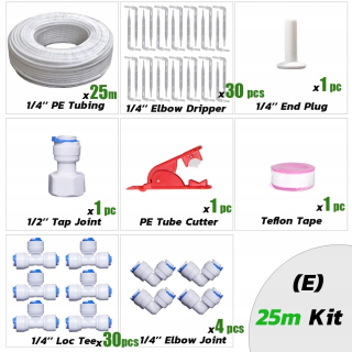 Zavlažovanie záhrady - RBCFHI 5-60M 1/4'' PE mikrotrubička na zavlažovanie