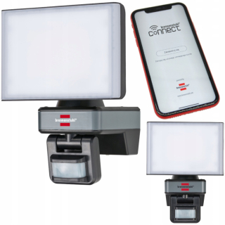 Záhradné halogény - WiFi LED svetlomet s snímačom pohybu s rozmermi 2400lm