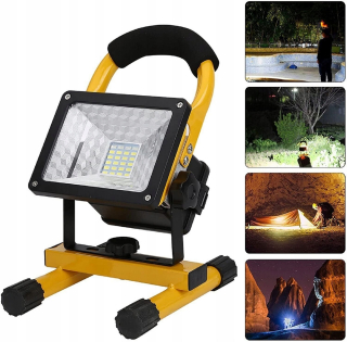 Záhradné halogény - LED reflektor 30 W, pracovná lampa, svetlomet na kemping, pre výstavbu