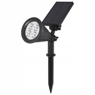 Solárna zapichovacia záhradná lampa - Záhradný svetlomet kladený solárny LED špíz