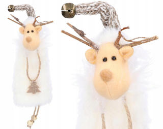 Sob rudolf kožušina Bauble na vianočný stromček prívesok
