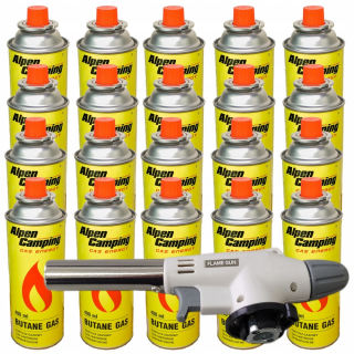 Príslušenstvo pre rýchle zapálenie grilu - Krb pre grilový krbový oheň Burner+20xGaz
