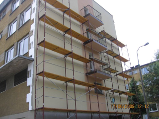 Fasádne lešenie náhody lešenia 304m2