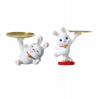 Králičie figurína Krásna králiková figurína živici