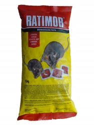 Repelent, plašič pre zvieratá - Ratimor jemná pasta 1kg, jed na myši a potkany