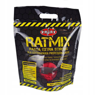 Repelent, plašič pre zvieratá - RatMix Pasta Extra Strong 1,5 kg Rabax Mouse and Rat Jed, Brodifacum