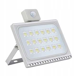 Záhradné halogény - 100 W reflektor LED, vodotesný IP65, svetlá bez