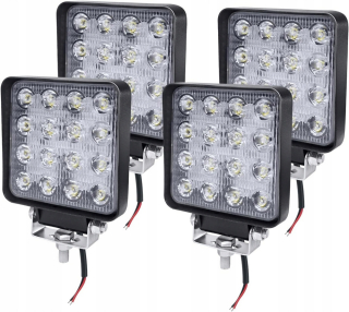 Záhradné halogény - LED pracovné svetlo, 12V, 4 x 48 W, vodotesné