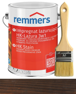 Laky, farby na záhradný nábytok - Remmers HK-Lasur Wood Impregnate 2,5 l Palisander