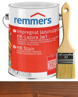 Laky, farby na záhradný nábytok - Remmers HK-Lasur Lazura pre drevo 2,5 l vlašský orech