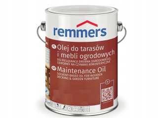 Laky, farby na záhradný nábytok - Remmers olej pre terasy rustikálny dub 2,5 l