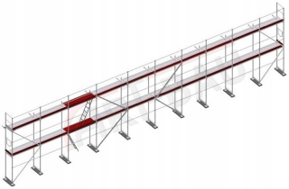 Hliníkové lešenie Plettac 200 m²