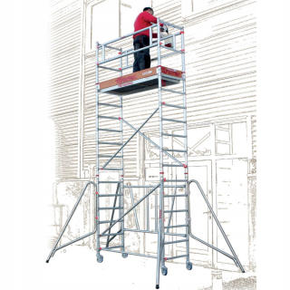 Lešenie Alu. Faraone Compact XS 2,6 m jazda