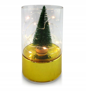 Dekoratívna kupola Santa Lila s LED 9X9XH15CM