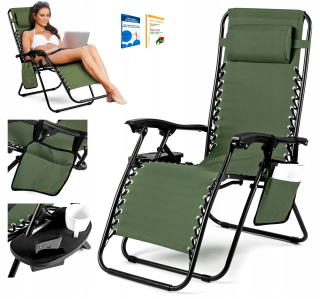 Záhradné lehátko - Záhradné ležadlo SAPPHIRE ACTIVE, plážové SKLADACIE