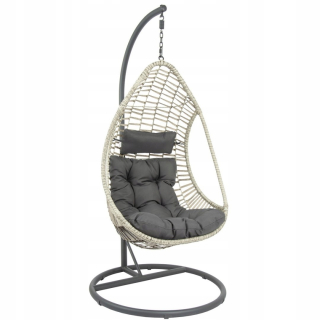 Závesné hojdacie kreslo - Saska Garden Swing zavesenie stoličky Cocoon Crescent