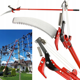 Záhradné nožnice - Teleskopické prerezávanie nožníc nožníc s pílkou pre vetvu 275 cm