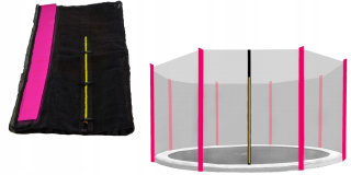 Ochranná sieť na trampolínu - Trampolínová sieť 366 cm pre 8 príspevkov