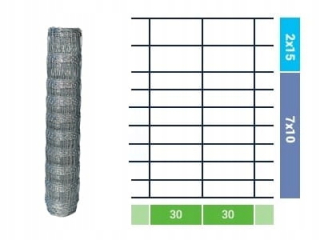 Pletivo, sieť - PLETIVO LESNÉHO PLOTU 100/10/30 L 50m + ZADARMO