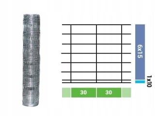 Pletivo, sieť - Forest Mesh 100/8/30 L 50 m + SKOBLE