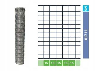 Pletivo, sieť - Forest Mesh 125/13/15 L 50 m + zadarmo