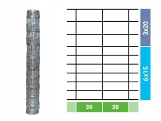 Pletivo, sieť - Forest Mesh 150/10/30 L 100M +SKOBLE