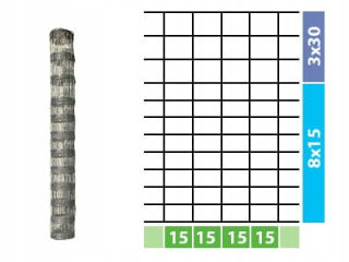 Pletivo, sieť - PLETIVO LESNÉHO PLOTU 180/12/15 L 50m + ZADARMO